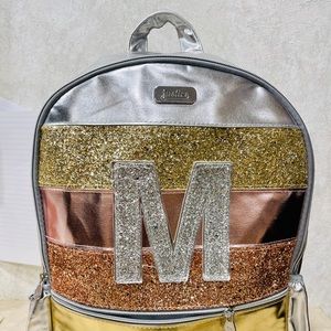 JUSTICE BACKPACK LETTER M